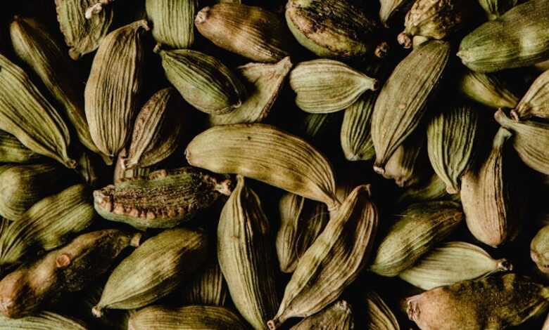 Pile of Green Cardamoms