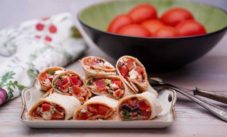 wrap, food, dish