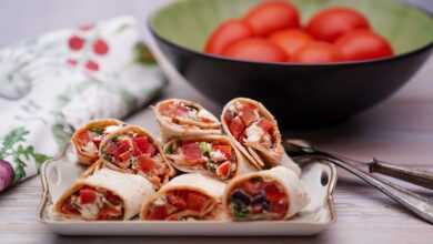 wrap, food, dish