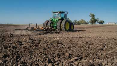 farm, tractor, plow