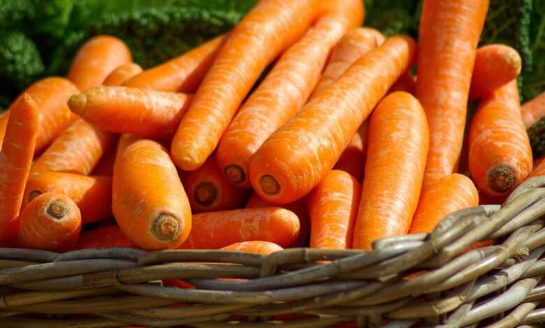 carrots, basket, vegetables