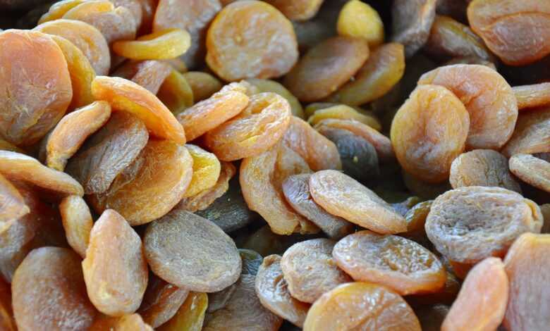 dried fruit, yellow peach, food