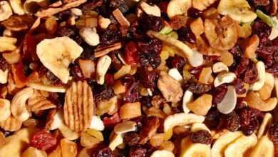 dried fruit, mixed, food