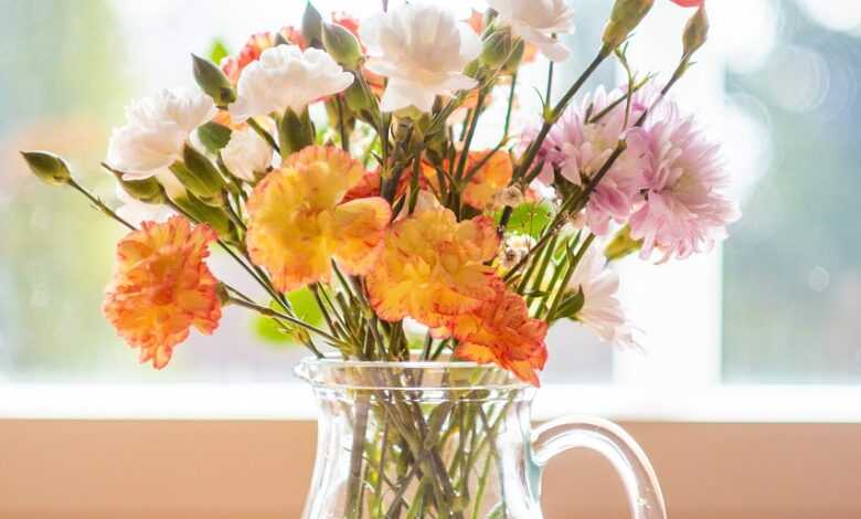 flowers, table, nature