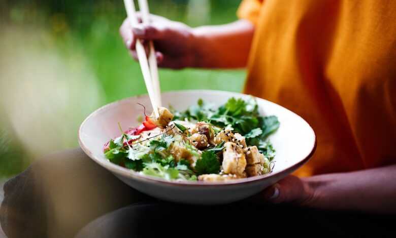 salad, asian, food