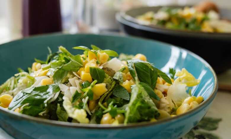 salad, leaf lettuce, food