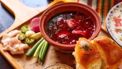 ukrainian food, borscht, soup