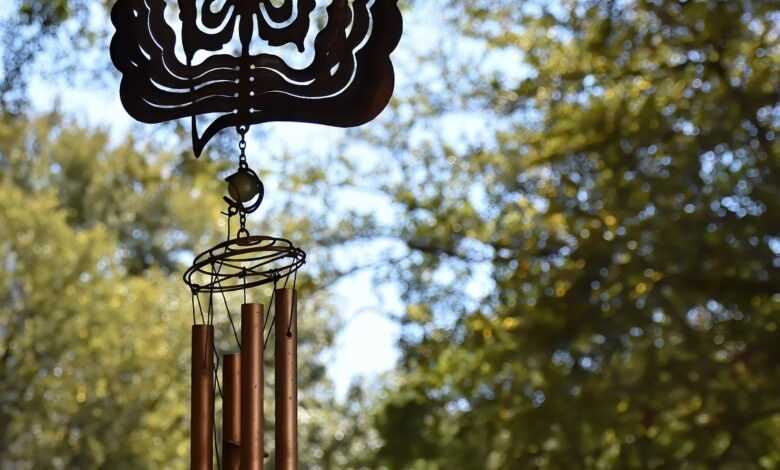 wind chimes, decorative, music