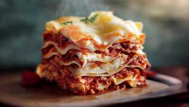 lasagna, snack, to have lunch