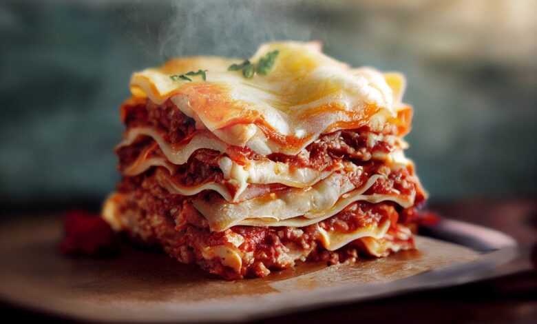 lasagna, snack, to have lunch