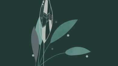 leaves, sheet, botanical, design, background, nature, drawing, color, bohemian, boho, blue, green, botany, art, pattern