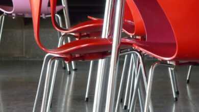 chair, chair base, table, metal, plastic, multicoloured, to sit, canteen, food, furniture, setup, canteen, canteen, canteen, canteen, canteen