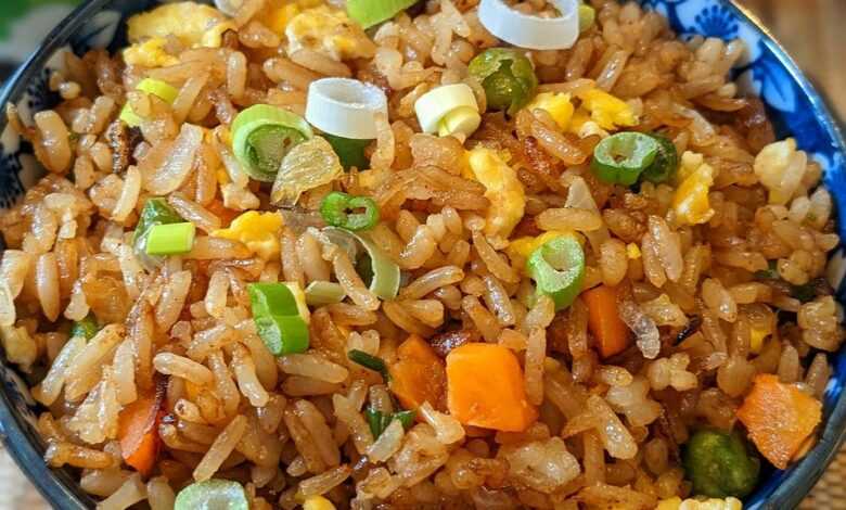 fried rice, asian food, meal