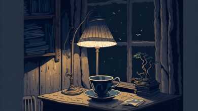 home, interior design, desk, furniture, antique furniture, vintage furniture, table, desk lamp, cozy interior, lamp