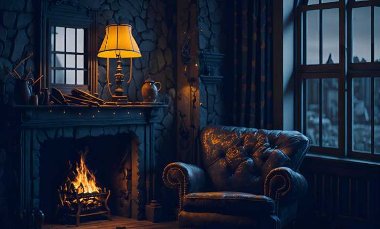 home, living room, fireplace, interior design, architecture, furniture, antique furniture, vintage furniture, chair, armchairs, desk lamp, cozy interior, fireplace, fireplace, fireplace, fireplace, fireplace