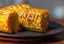 corn, vegetables, grilled