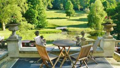 castle park, hotel, terrace