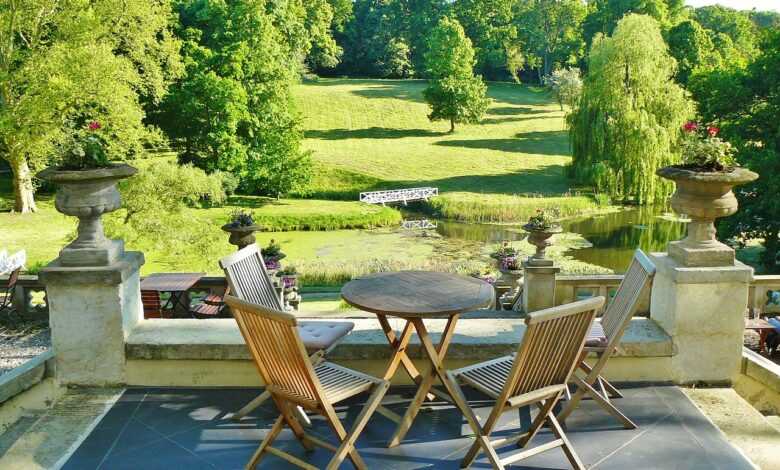 castle park, hotel, terrace