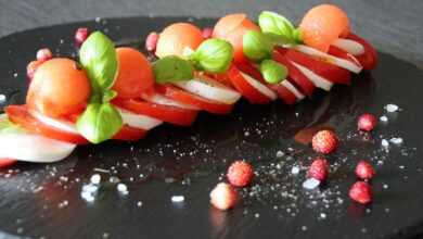 tomatoes, dish, starter