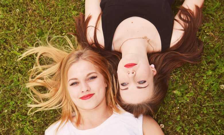 blonde, brown hair, girls, women, portrait, friends, makeup, women, women, women, women, women, friends, friends, friends