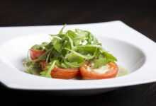 stuffed, tomatoes, blue cheese, food, board, arugula, arugula, arugula, arugula, arugula, arugula