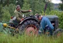 tractor, nature, men, summer
