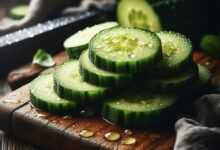 ai generated, cucumber, sliced