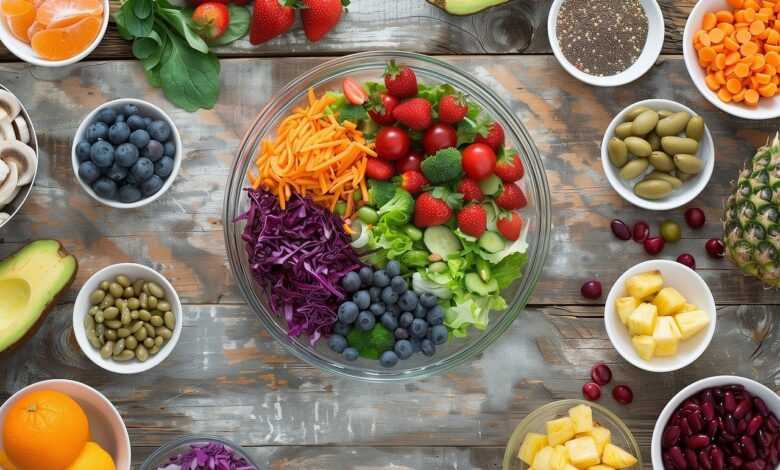 salad, fruit, berry