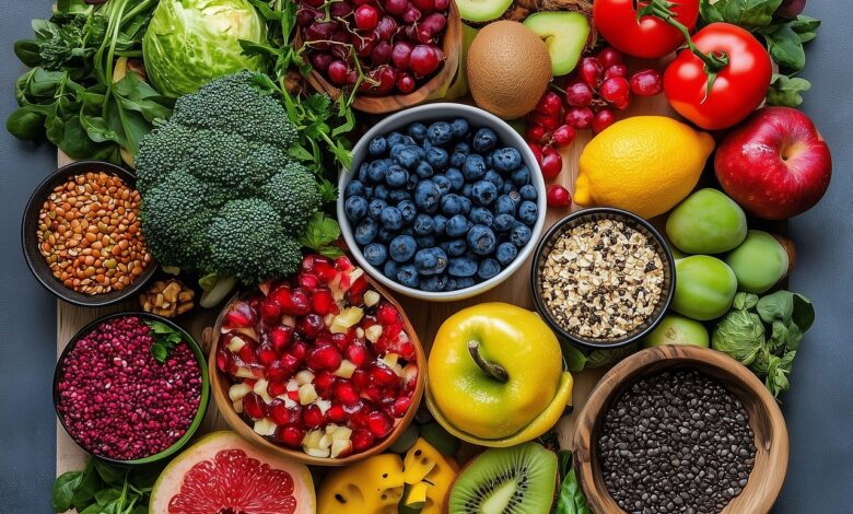 ai generated, healthy eating, balanced diet, clean eating, wellness, fitness, self-care, organic food, hydration, health goals, well-being, natural ingredients, healthy habits, nutrition, plant-based, diet