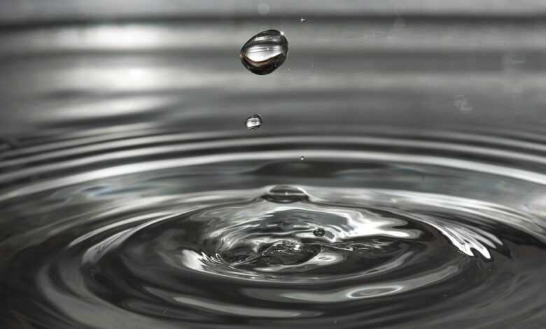 water, water drop, nature, ripples, wave, small wave, droplet, drip, drop of water, liquid