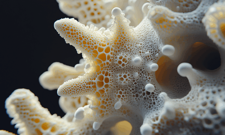 fungus, texture, macro, closeup, pattern, porous, nature, organic, intricate, structure, natural, biology, wild, delicate, environment, growth, unique, artistic, vibrant, abstract, soft, microbial, biological, ai generated