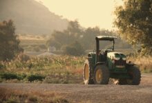 tractor, farmer, agriculture, field, plow, tillage, farm, nature, vehicle, farming, village, machinery, landscape, farmland, soil