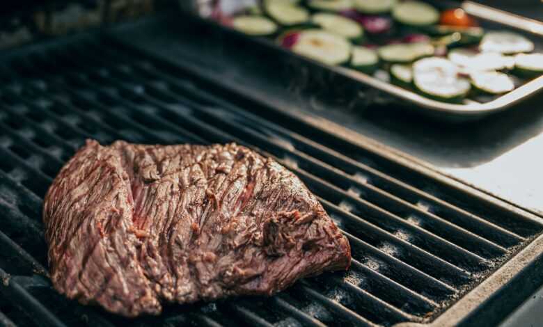 meat on grill