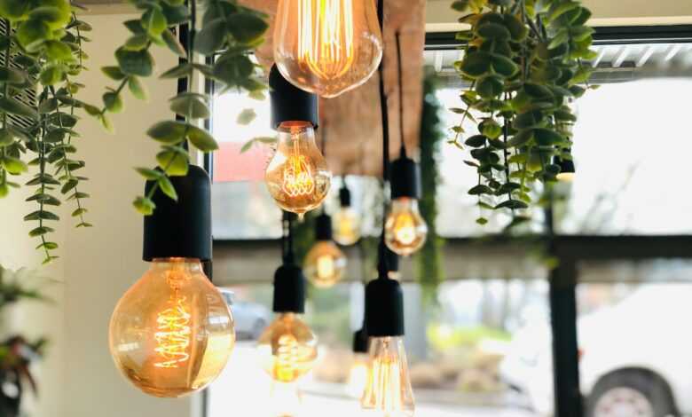 yellow and green hanging decor