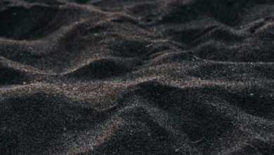 brown sand with water droplets