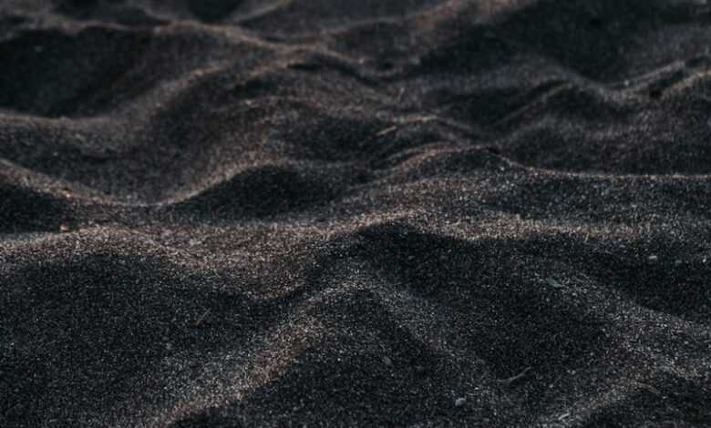 brown sand with water droplets