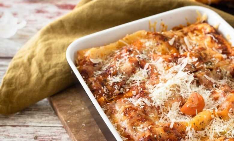 cooked food on white ceramic tray