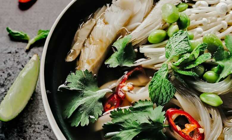 vegetables on cook pot